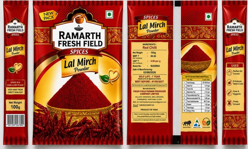 Ramarth Fresh Field Spices Lal Mirch Powder view 2