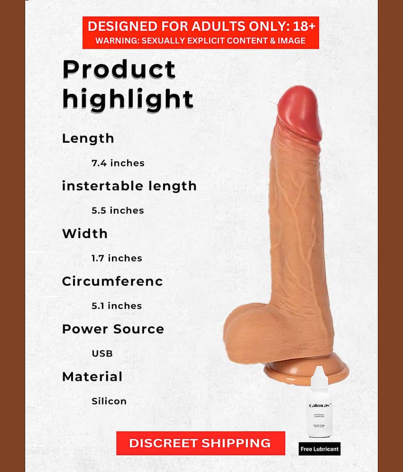 Remote Control Thrusting Realistic Dildo with Suction Cup Head Rotating Vibrator Sex Toys for Women Wireless Sex Machine for Girls with Free Lube – Naughty Nights view 2