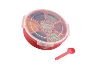 Spice Container with Multiple Compartments - Airtight and Organized