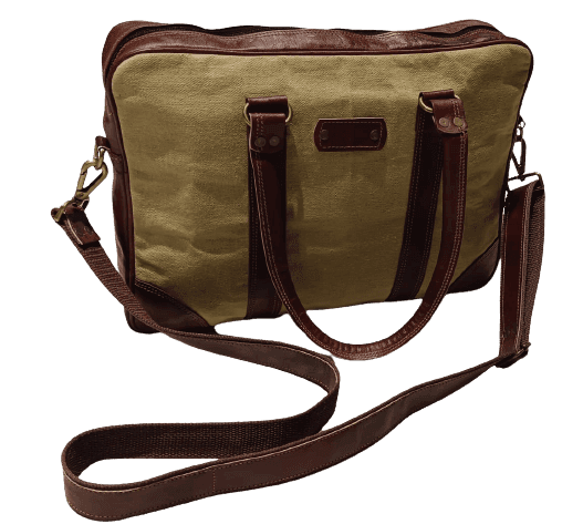 Ganpati Enterprise Handmade Leather Laptop Bag view 3
