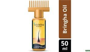 Indulekha Bringha Oil, Reduces Hair Fall And Grows New Hair, 100% Ayurvedic Oil, 50 Ml