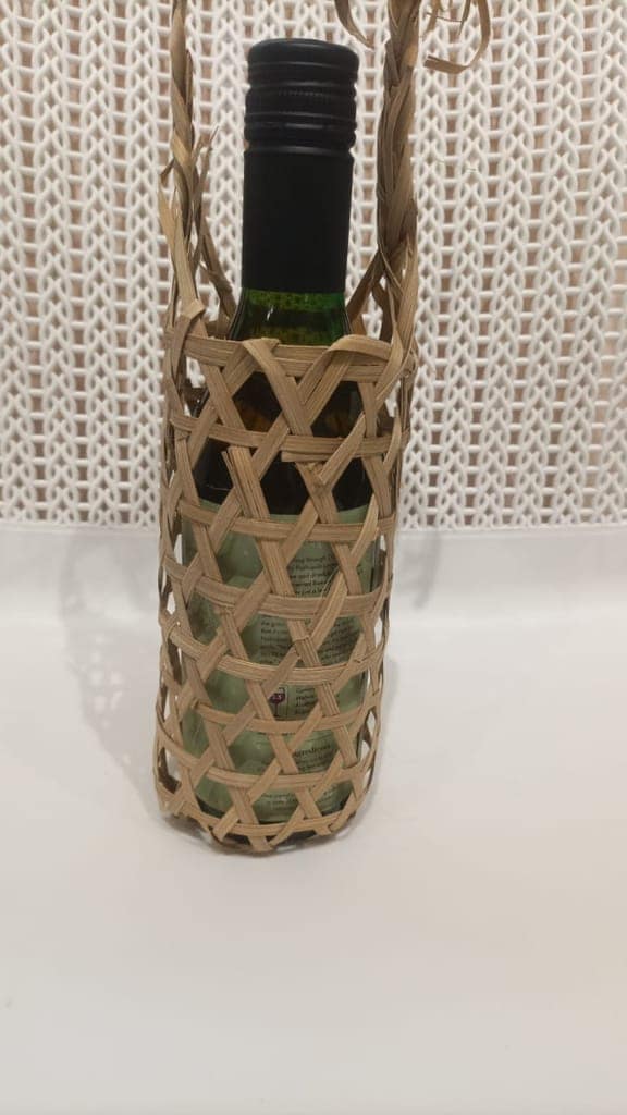 Handwoven Wicker Wine Bottle Holder | Eco-Friendly and Stylish