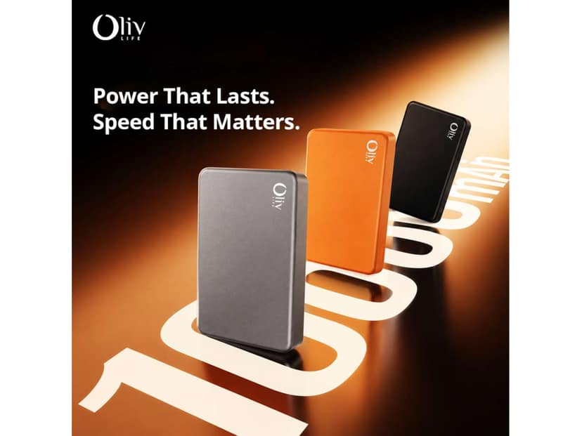 OlivLife 10000 mAh Wireless Power Bank (20 W, Fast Charging) - Black view 4