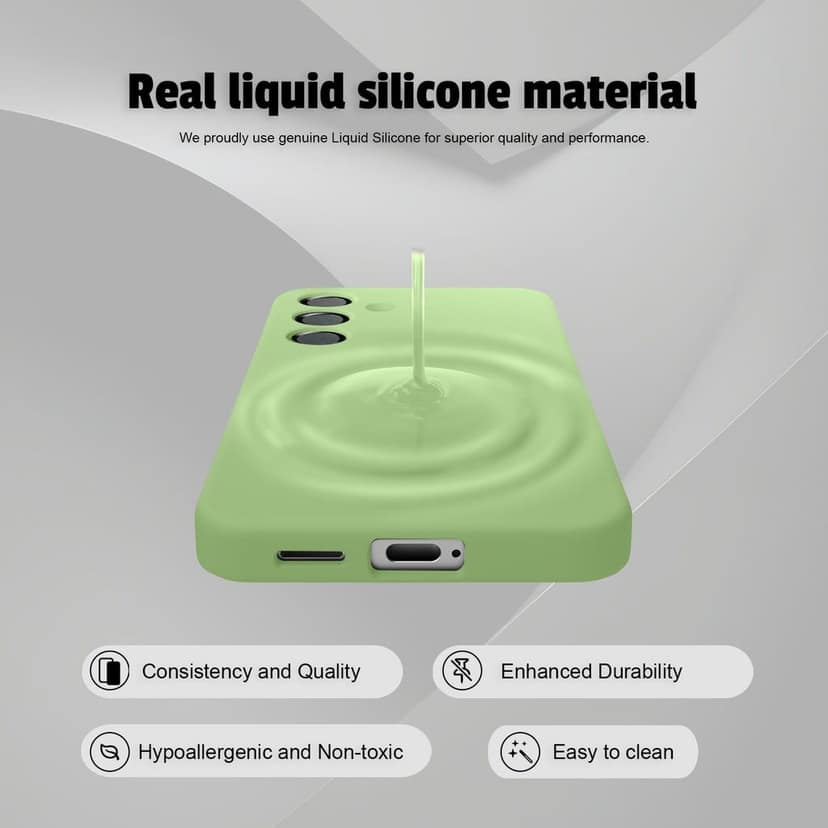 LIRAMARK Liquid Silicone Soft Back Cover Case for Samsung Galaxy S25 5G view 4