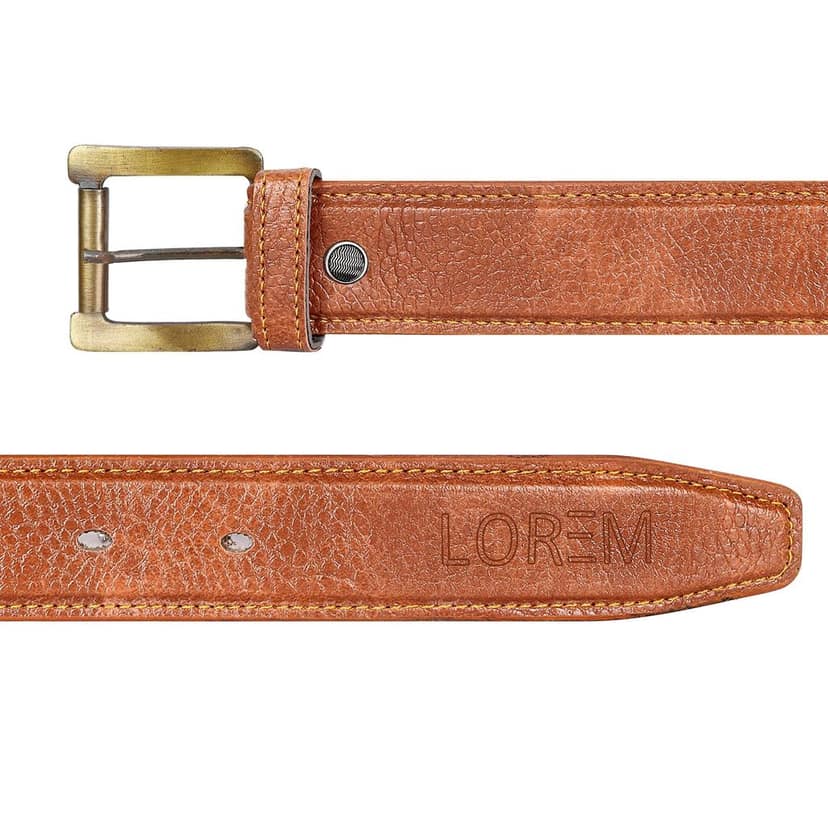 LOREM Black Formal/casual PU Leather Belt For Men BT14-BKL05 view 3