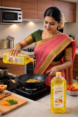 Cold pressed Groundnut oil