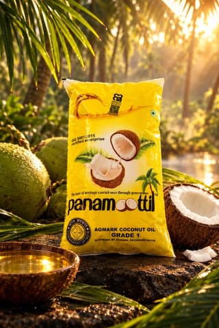 Panamoottil Roasted Coconut Oil 1 Litre Pouch