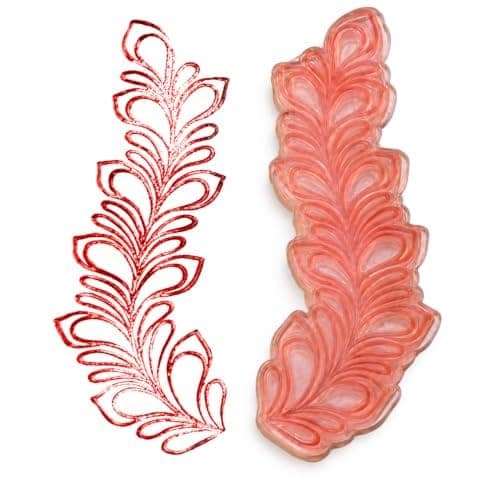 Leaf Mehndi Stamp Reusable Henna Design Tool for Hand and Wrist view 2
