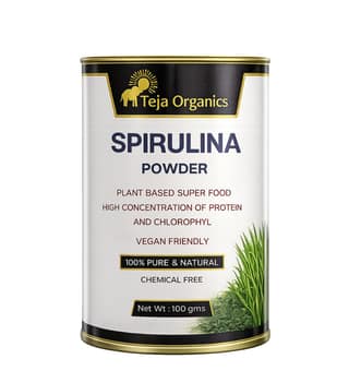 Spirulina Powder | 100% Natural Superfood | High Concentration Of Protien And Chlorophyl | Rich in Plant Protein, Vitamins & Minerals | Supports Daily Nutrition & Wellness