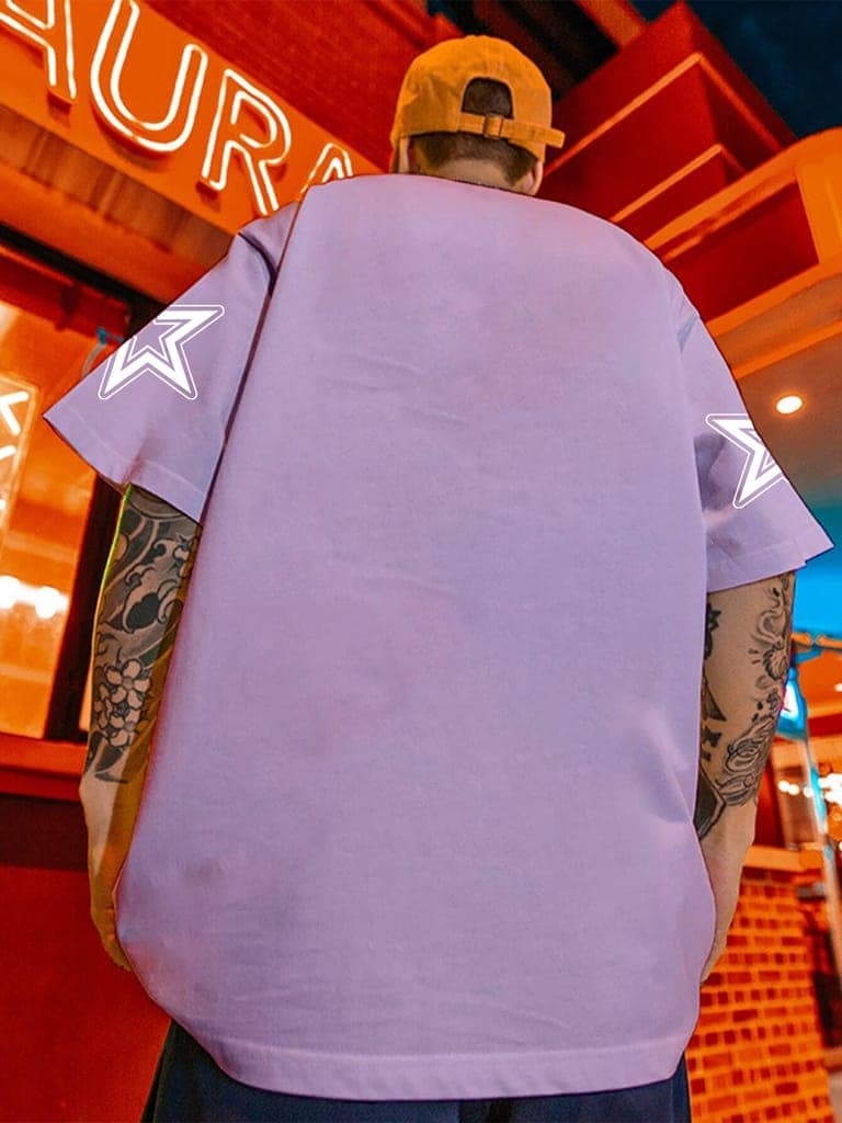 SCOTT FINCHER Men's Casual Short Sleeve T-shirt, HOUSTON 32 Los Angeles Printed T-Shirt : AA(ARN)LAVANDER_43 view 4