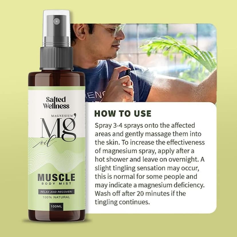 Magnesium Oil Muscle Recovery Body Mist view 5