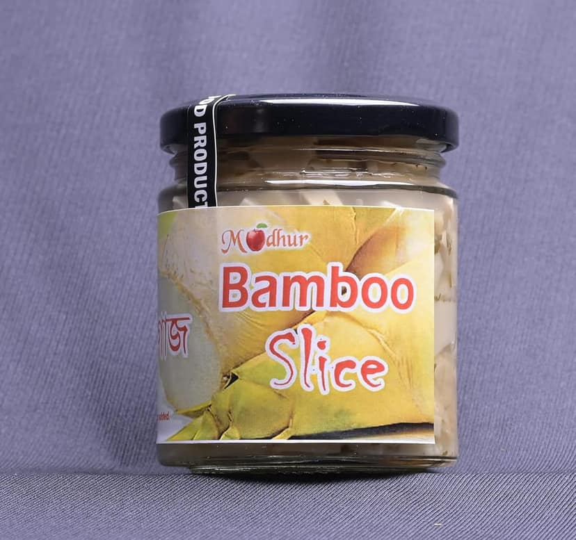 Madhur Bamboo Slice , 200 Grams (A Home Made Product from Assam) view 3