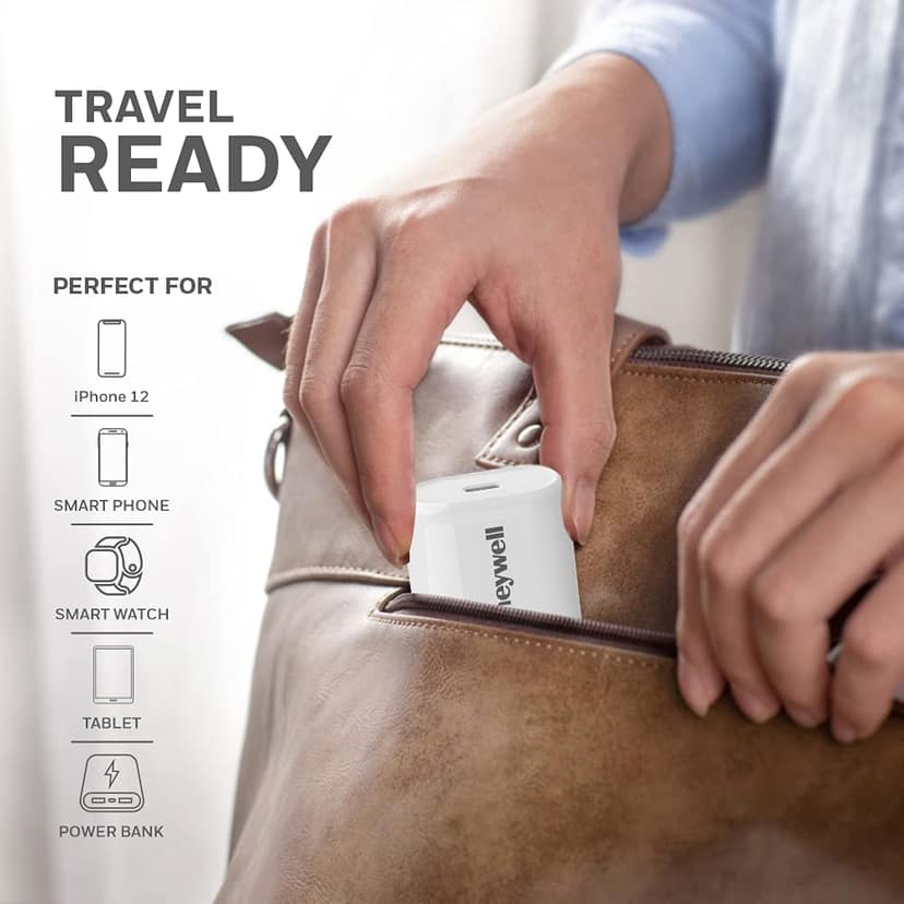Honeywell Zest Charger PD20W, (Type C) - White view 3