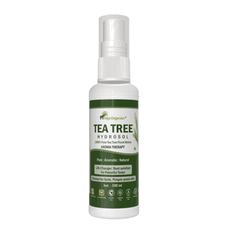 Tea Tree Hydrosol 100ml | 100% Pure Floral Water | Facial & Hair Spray | Natrural cleanser for Acne, Pimple-Prone skin | Chemical Free & Alcohol Free