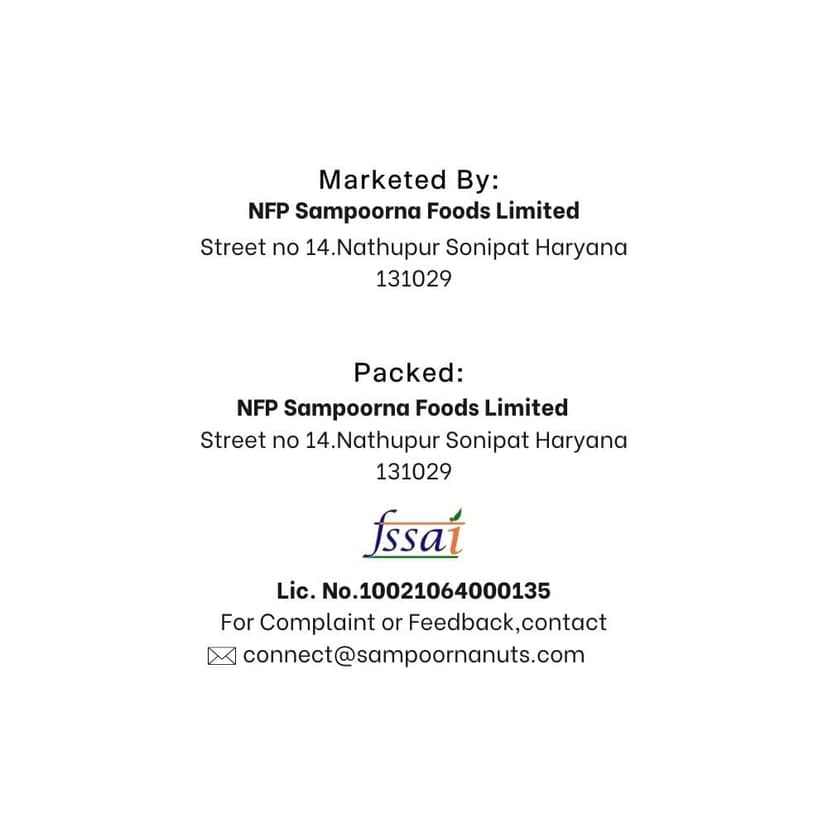 NFP Sampoorna foods Premium California Almonds 250g view 3