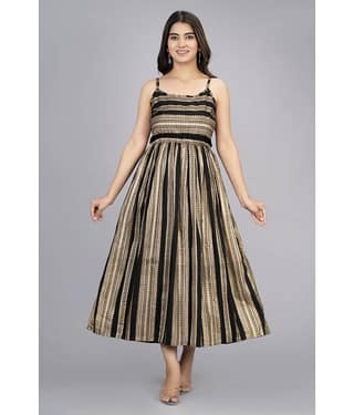 Smien - Blue Rayon Women's Fit & Flare Dress ( Pack of 1 )