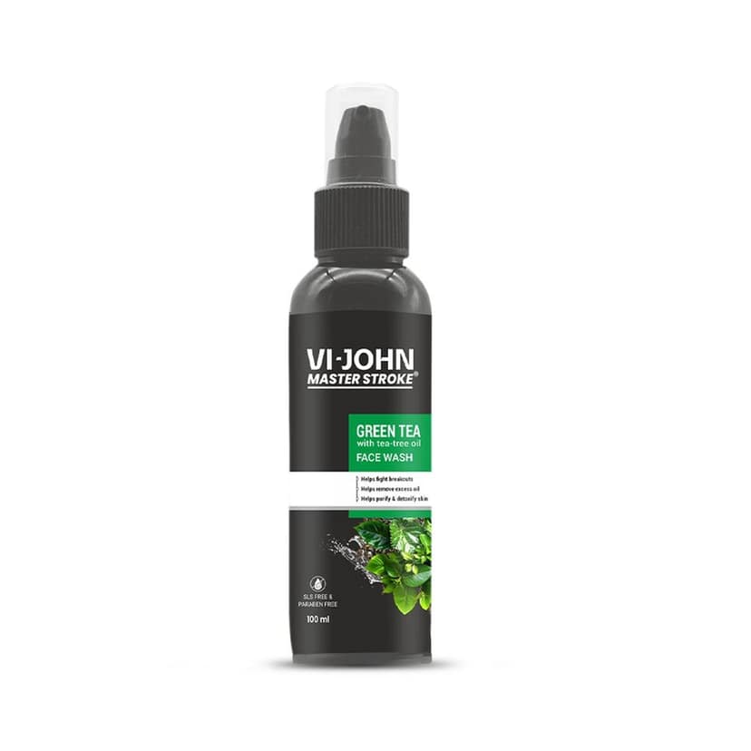 Vi-John Master Stroke Green Tea With Tea Tree Face Wash 100Ml (Pack of 12) view 2