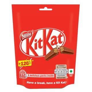Nestl� Kitkat 2 Finger Wafer Bar Sharebag, 123.2 g| 8 Units - 15.4 g