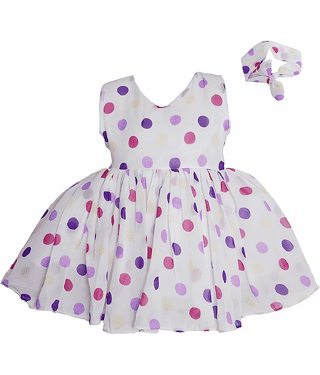 harshvardhanmart.com Pack of 2 Baby Girls Georgette Frock ( Purple )