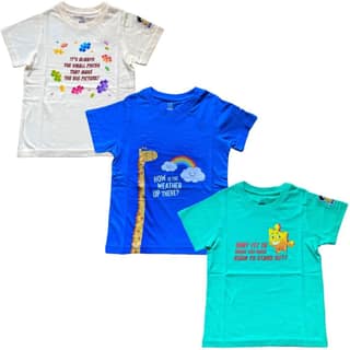KUCHU New Launch'23 Unisex Tshirt for Boys and Girls- Set of 3|Super Combed Cotton-Modal Fiber|Soft Fabric |Breathable Fabric|Digitally Printed|Unique Design|Vibrant Colour |Half Sleeves |Round Neck