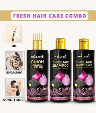 Red Onion & Black Seed Herbal Hair Care Combo for Everyday Use