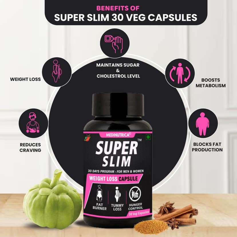 Medinutrica Advanced Weight Loss Formula 500 mg Support Weight Loss & BMI Reduction - 30 Capsules view 2