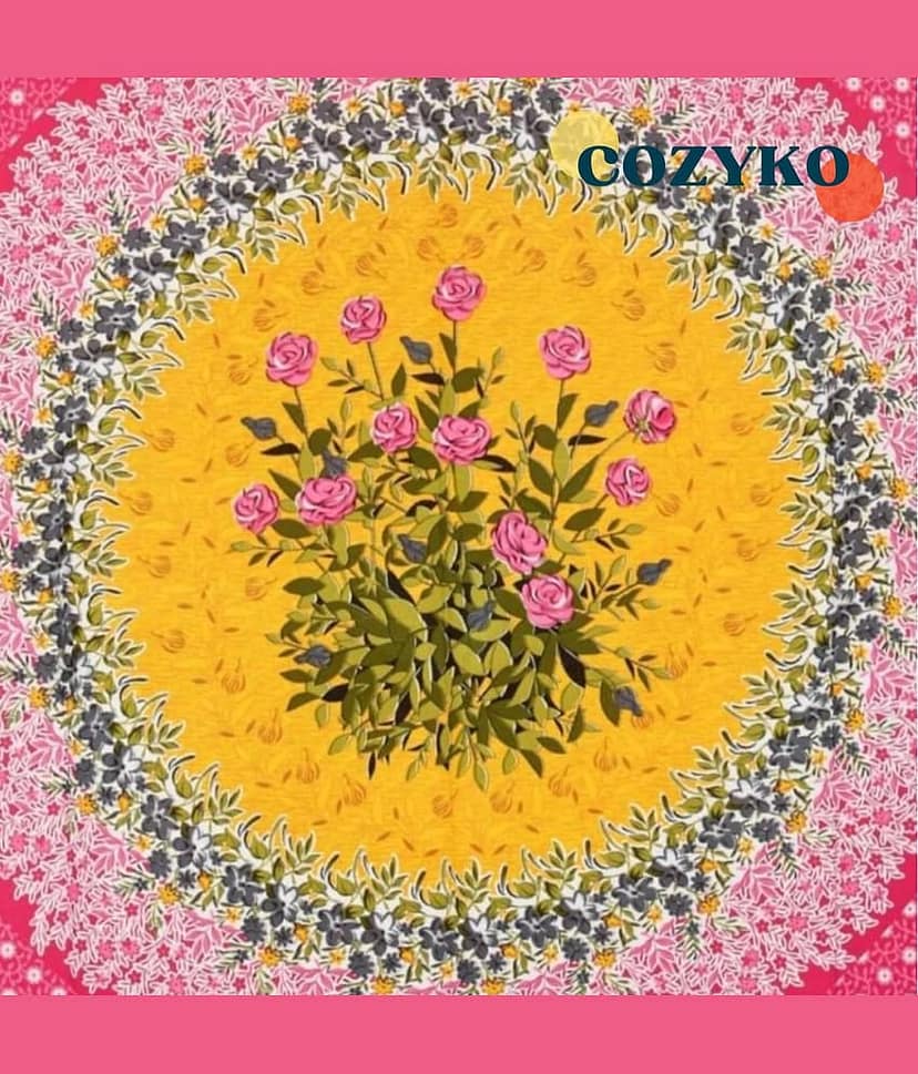 COZYKO Cotton 1 Single Bedsheet with 1 Pillow Cover ( Pink ) view 2