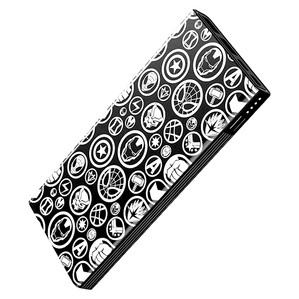 EnergyShroom PB300 | Powerbank with 10000mAh battery capacity with Smart IC protection, 22.5W fast charging engrav_Marvel Fusion