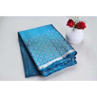Sky Blue Soft Silk Saree