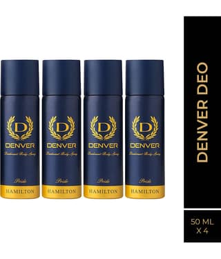Denver Pride Nano Deodorant Spray for Men 50 ml ( Pack of 4 )