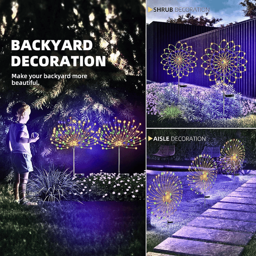SAHAPECT Solar LED Light, 90 LED 40 Copper Wire, Multi Color, Firework Light Lamp – Pack of 2 view 6