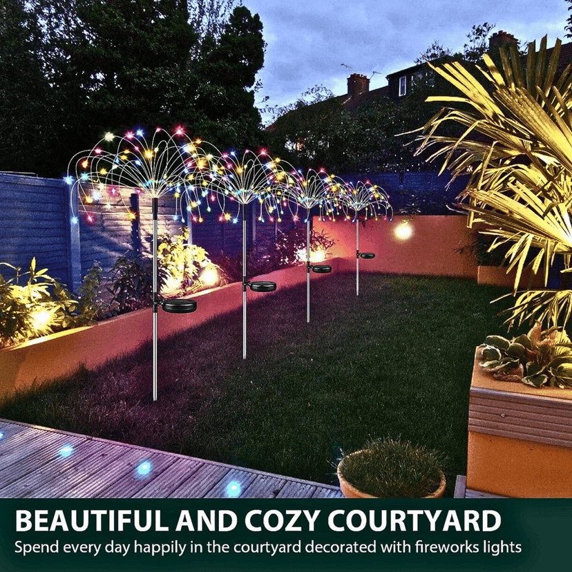 SAHAPECT Solar LED Light, 90 LED 40 Copper Wire, Multi Color, Firework Light Lamp – Pack of 2 view 8
