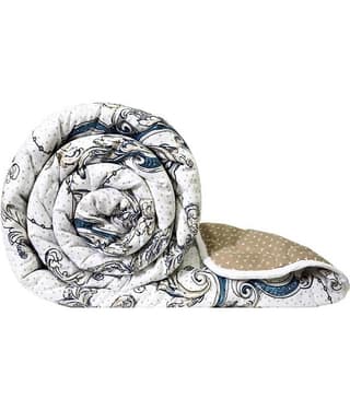 DIVINE CASA Single Polyester Beige Abstract Comforter