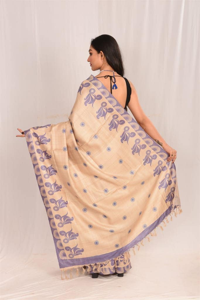 Jharcraft Reeled Tasar Digital Print Saree(SA03029) view 4