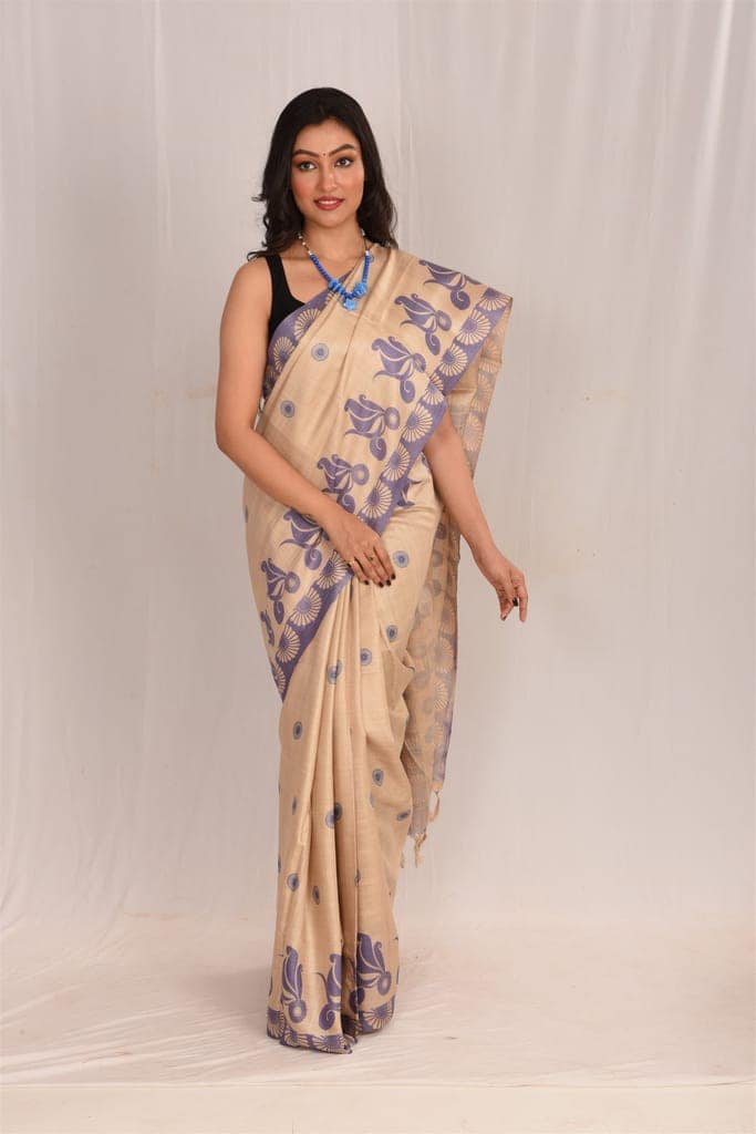 Jharcraft Reeled Tasar Digital Print Saree(SA03029) view 6