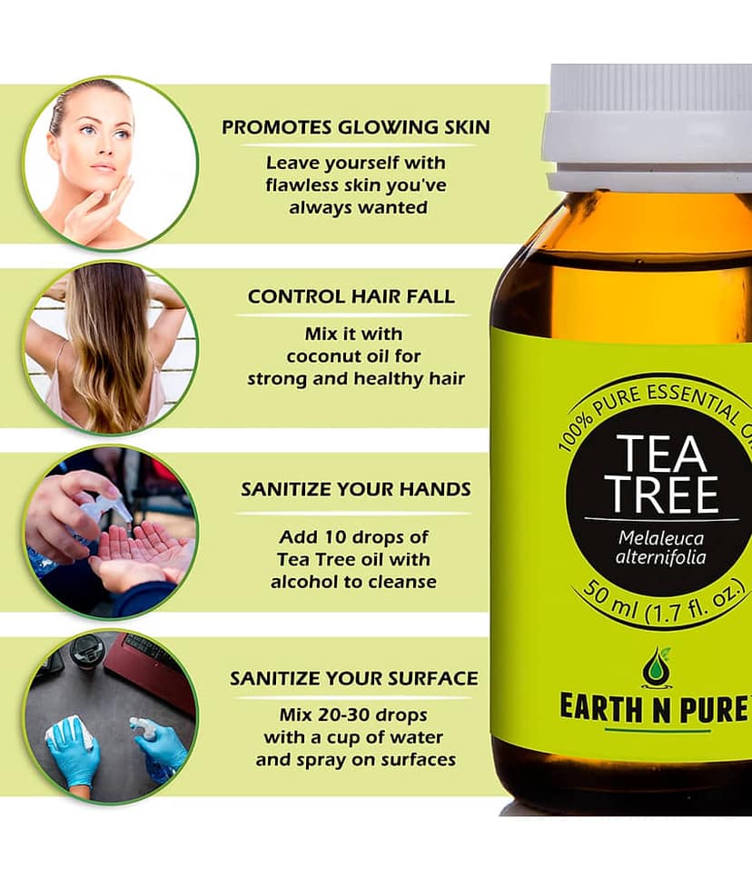 Earth N Pure - Tea Tree Essential Oil 50 mL ( Pack of 1 ) view 2