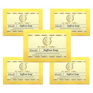 Khadi Natural Saffron Soap Combo Pack Of 5 – 125gm Each