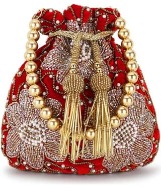 Anekaant - Red Velvet Potli