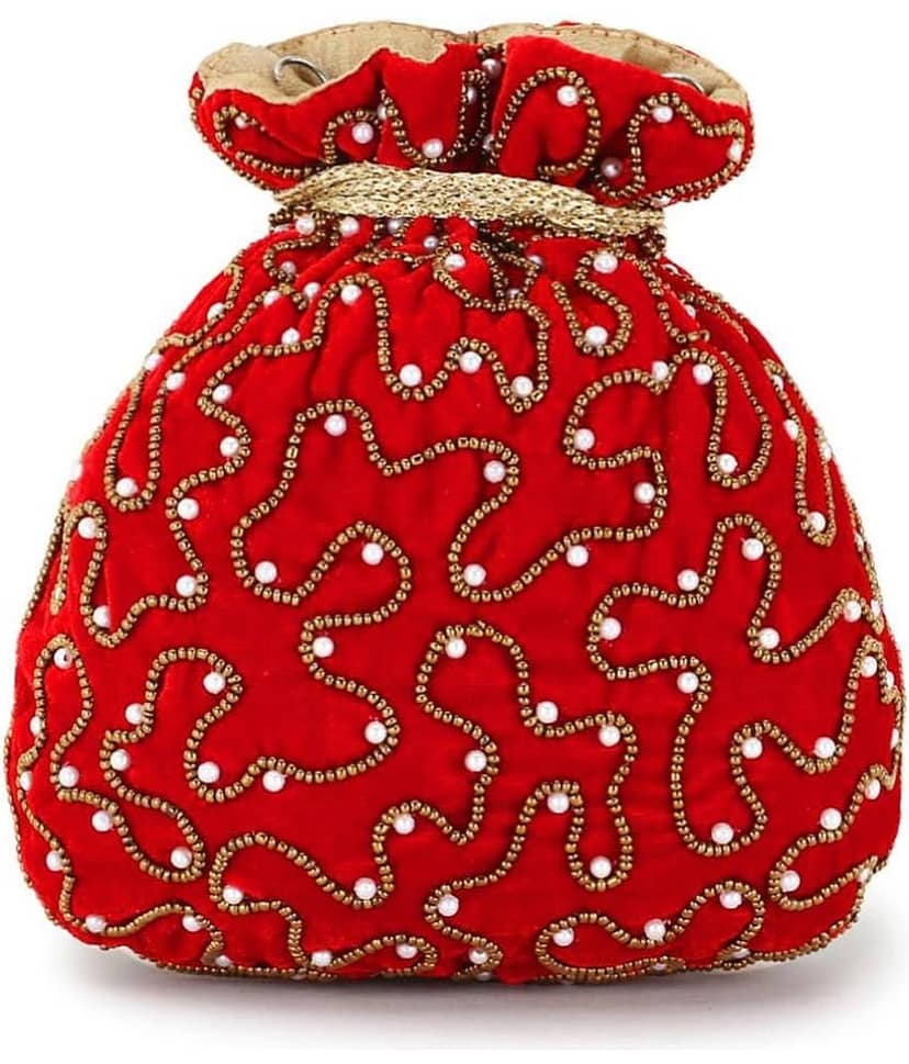 Anekaant - Red Velvet Potli view 2
