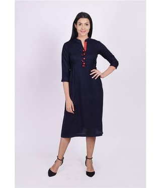 NeshamaKurti - Yellow Rayon Women's A-line Kurti ( Pack of 1 )