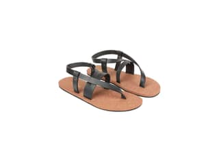 Paaduks Nuba Solo-Strap Waterproof Cork Brown Sandals - UK 7