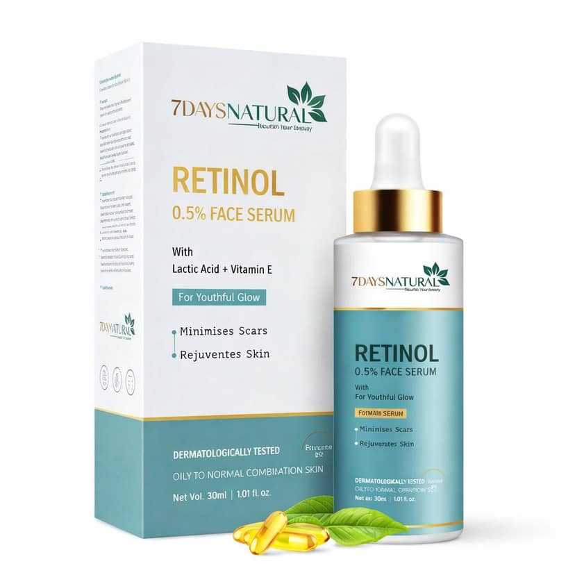 Advanced Natural Retinol Anti-Aging Face Serum (Pack of 1) – Skin Renewing & Resurfacing Formula for Wrinkles, Fine Lines & Acne Scars | Youthful Radiance & Firming Treatment for Men & Women view 2