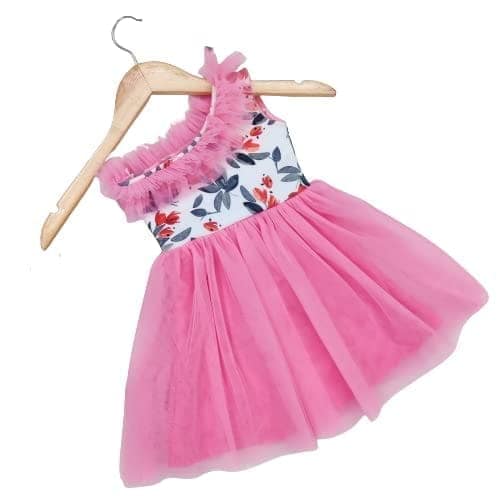 Buy & Try Girl's Modal Printed Frock Mini Length Short Frocks Dress. view 5