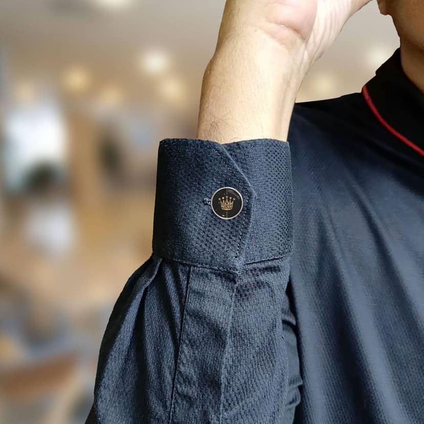 The Smart Buttons - Shirt Button Cover Cufflinks for Men - Crown Style view 4