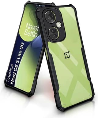 PLUGTECH Slim Shockproof Case | Matte Black Soft | Drop Protection | Precise Cutouts | Premium Mobile Cover for OnePlus Nord CE3 Lite