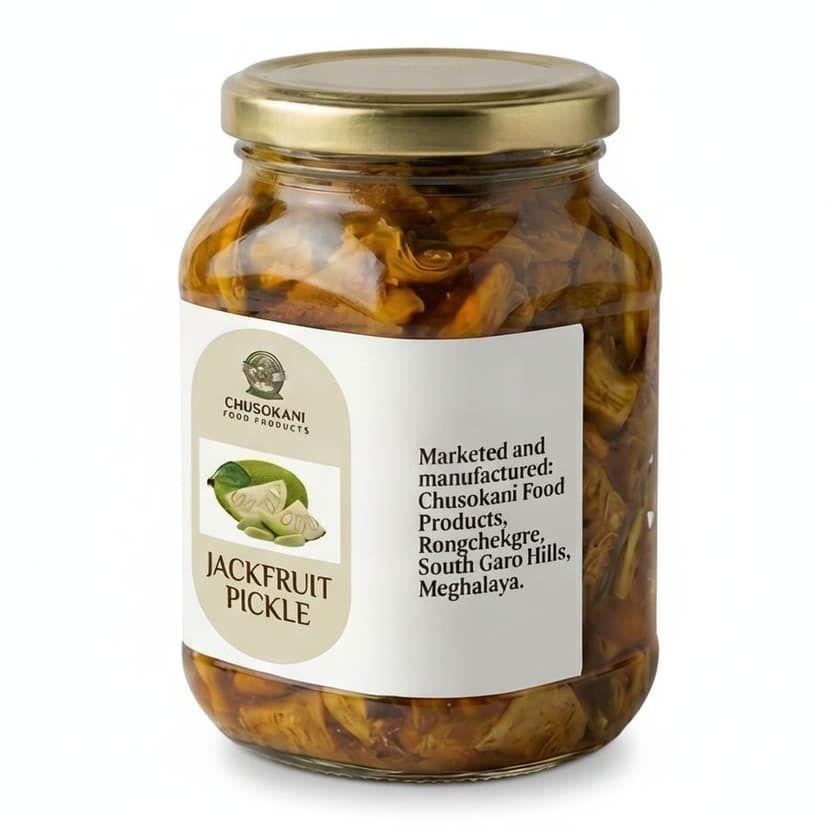 Jackfruit Pickle - 250 gm - One glass jar view 2