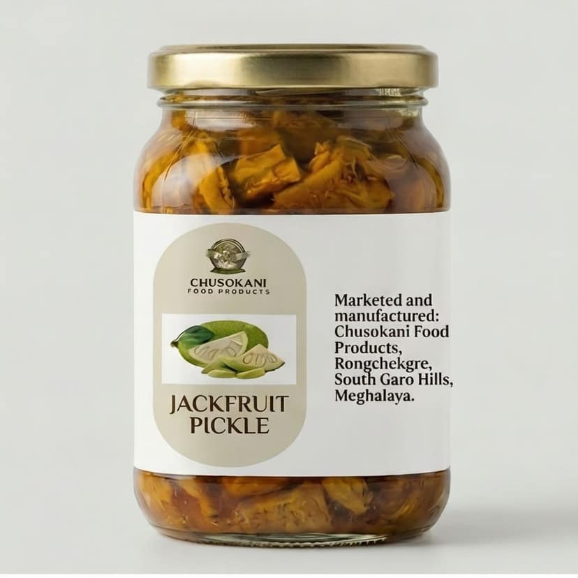 Jackfruit Pickle - 250 gm - One glass jar view 3