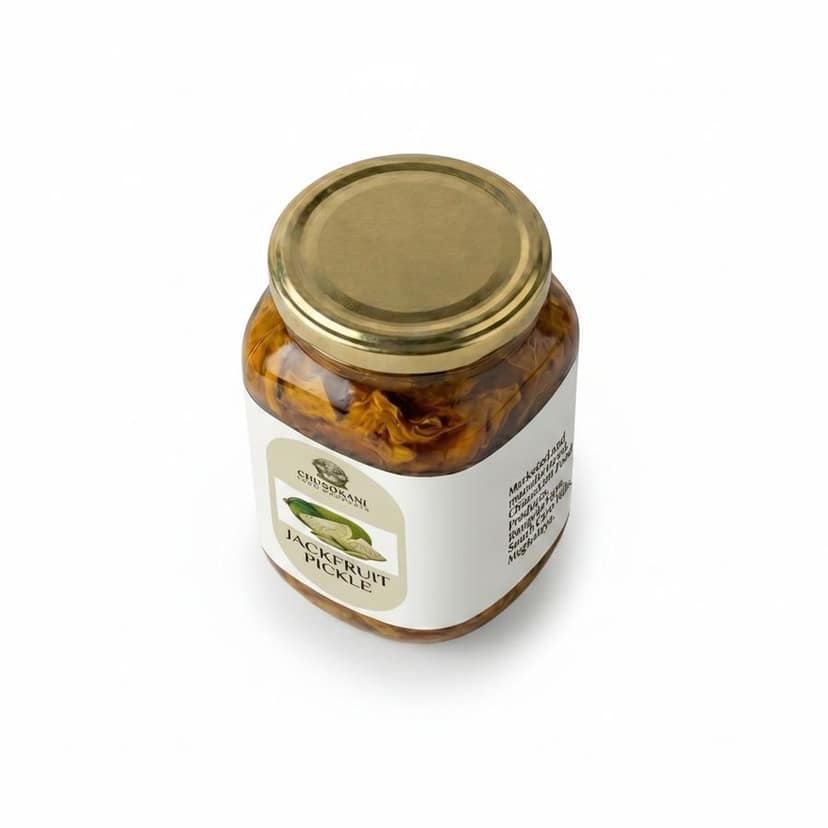 Jackfruit Pickle - 250 gm - One glass jar view 4