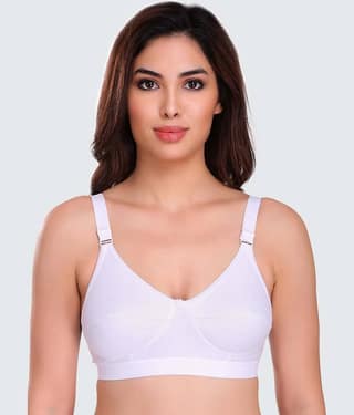 Eve's Beauty Cotton Blend Non Padded Women's Everyday Bra ( Pink )