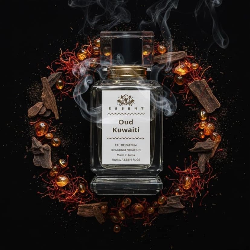 Essent Perfumes Oud Kuwaiti Eau de Parfum (EDP) – Rich Oud Woody Long Lasting Perfume – Unisex Fragrance view 4
